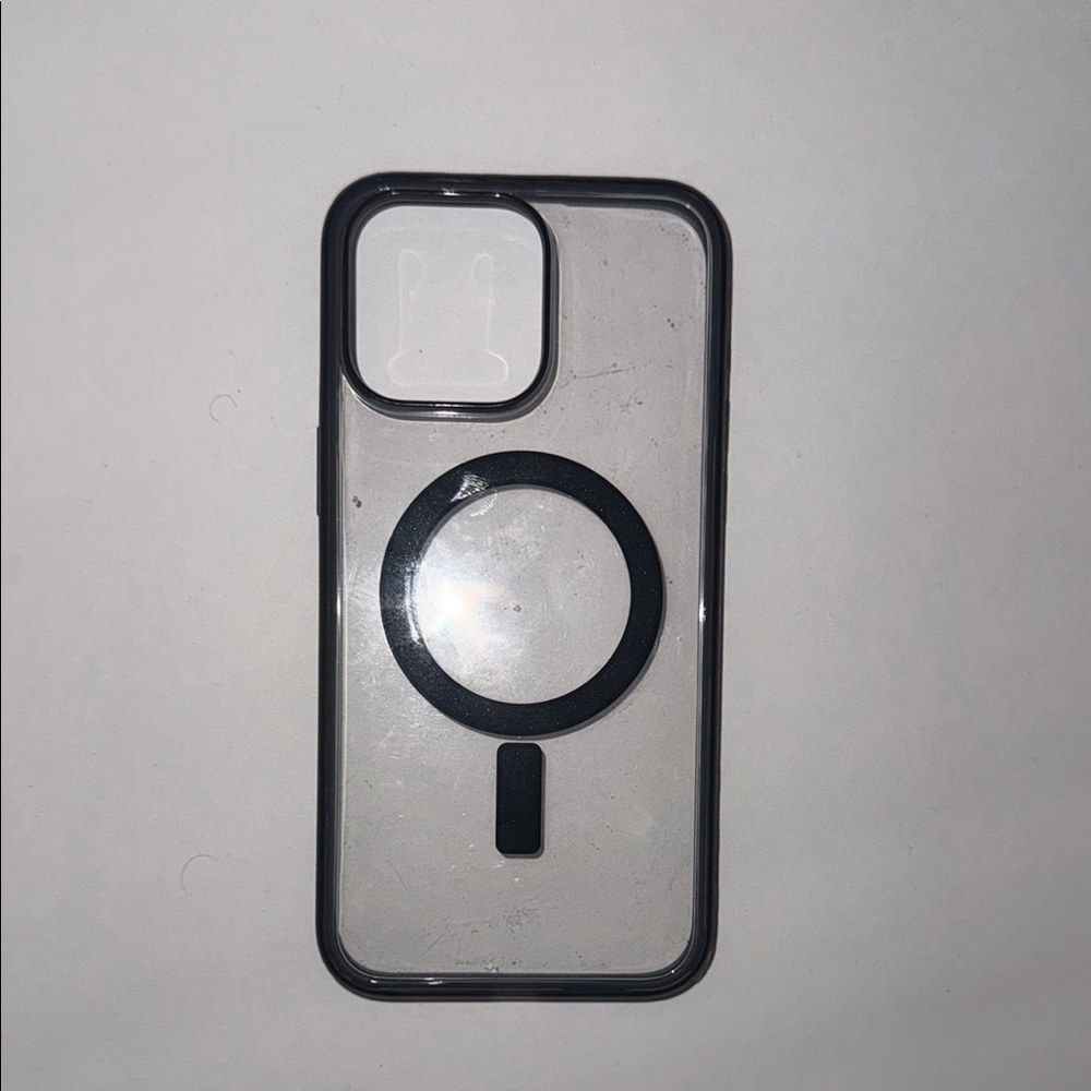 Transparent Black Phone Case